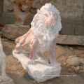 Hand carved stone animal sculpture ficere marble lion statue for sale